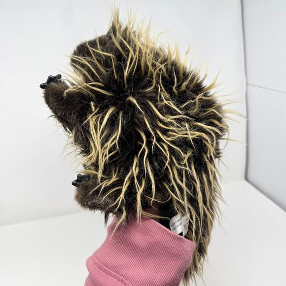 Folkmanis Full Body Porcupine Hand Puppet 13" long Plush Realistic Learning Toy - Picture 5 of 12